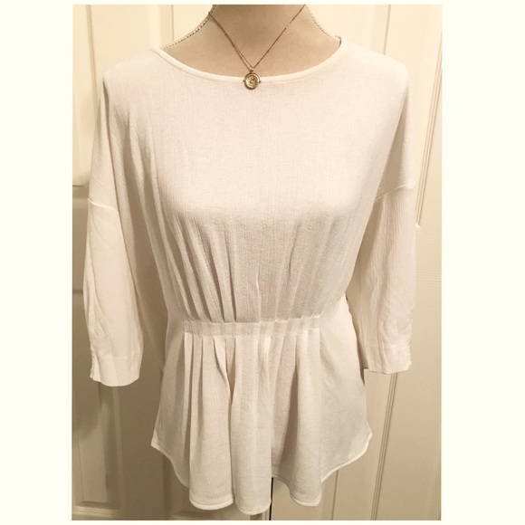 NWT Alfani, Deco Breeze, Cinched Front Top - Picture 5 of 10